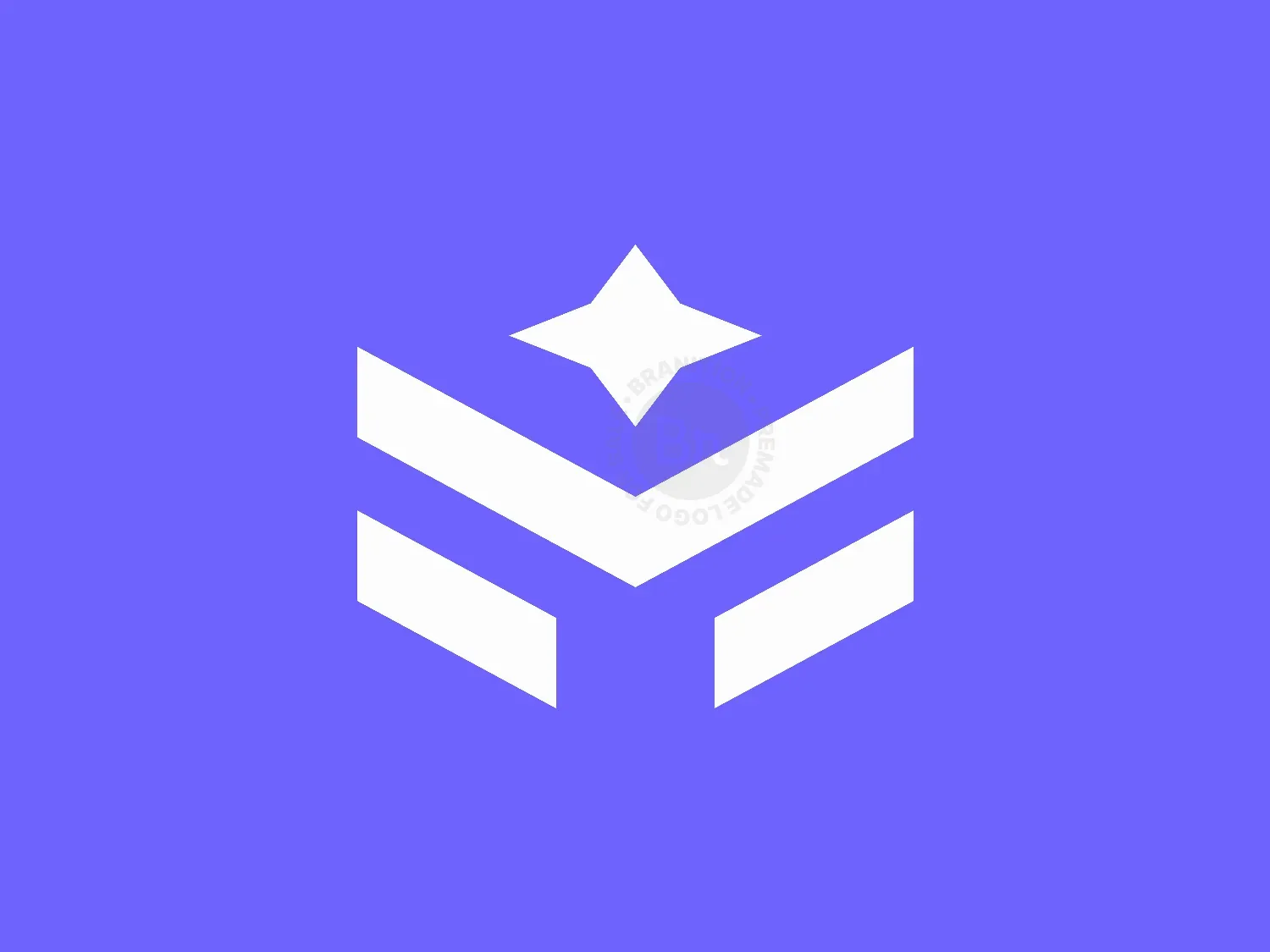 Geometric M Lettermark & Spark Icon For Tech Startup