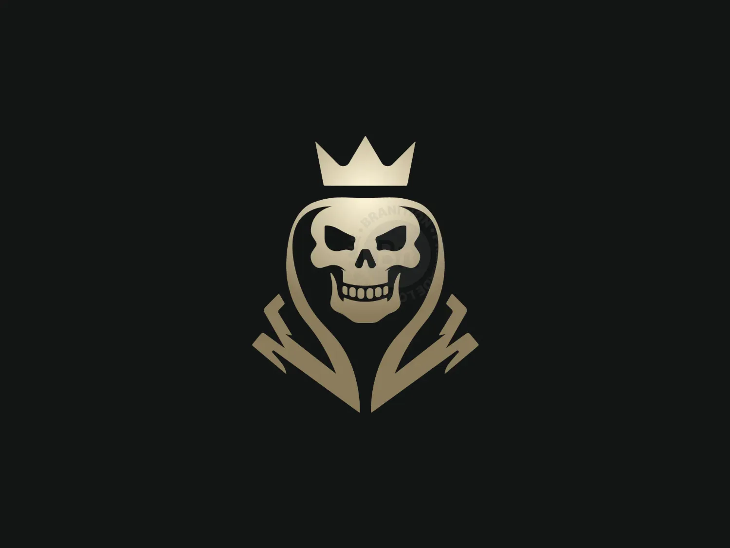 Royal Omega Skull Logo
