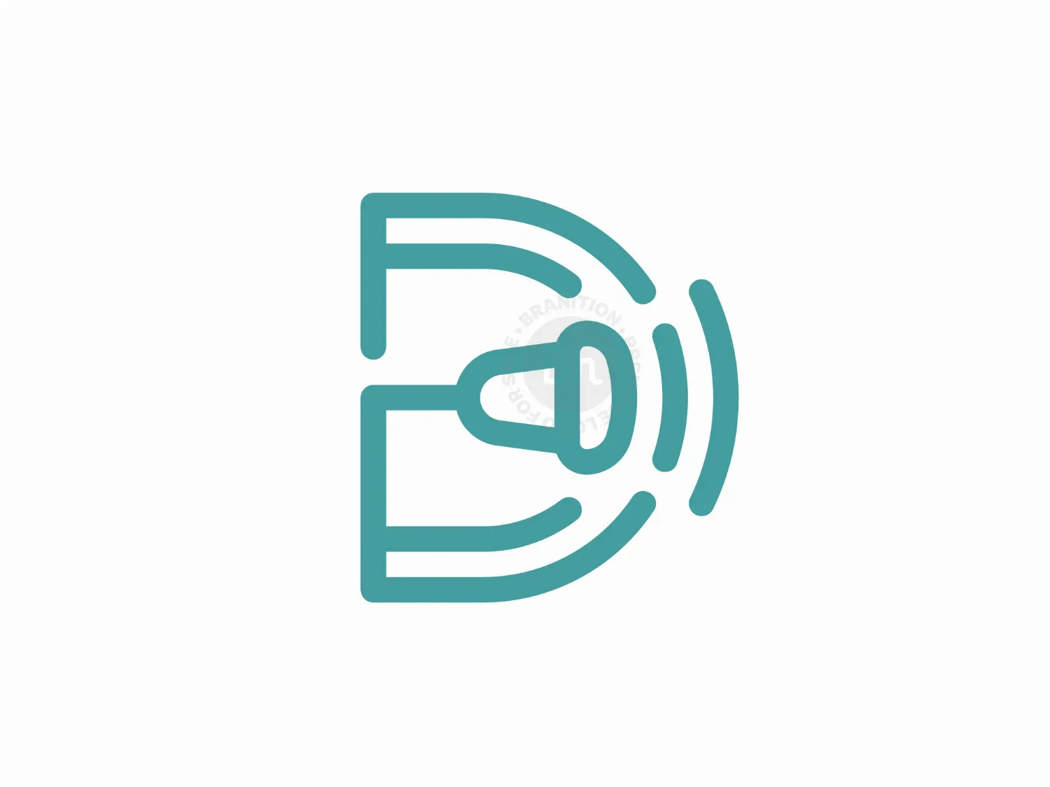 Letter D Ultrasound Logo