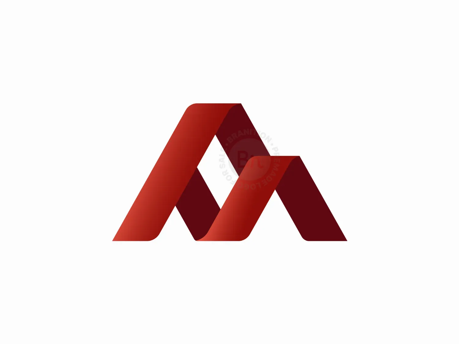 Gradient Ribbon M Logo