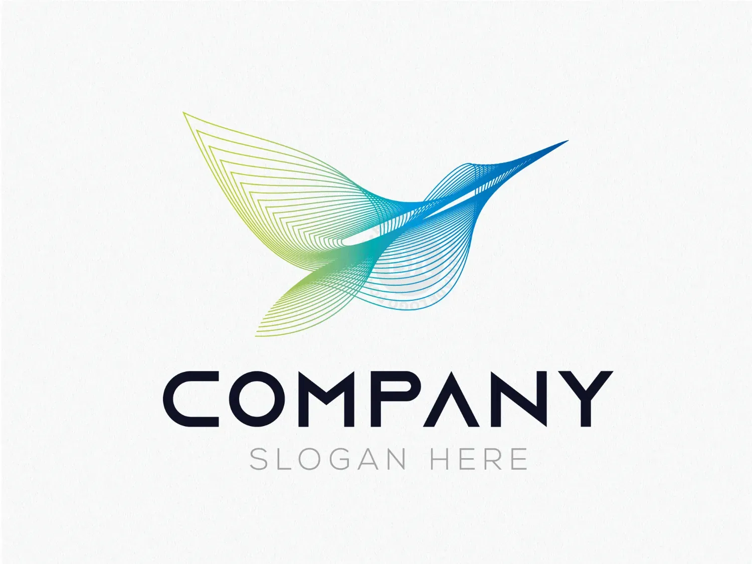 Virtual Line Bird Logo