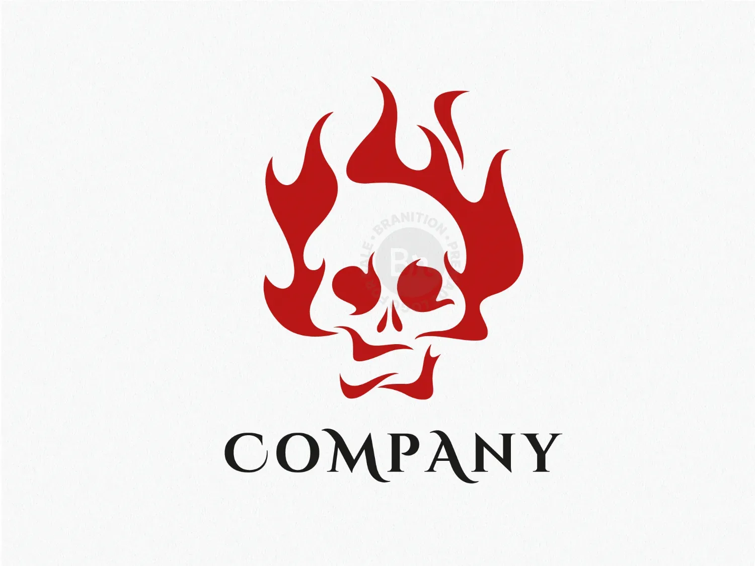 Fire Skull Logo