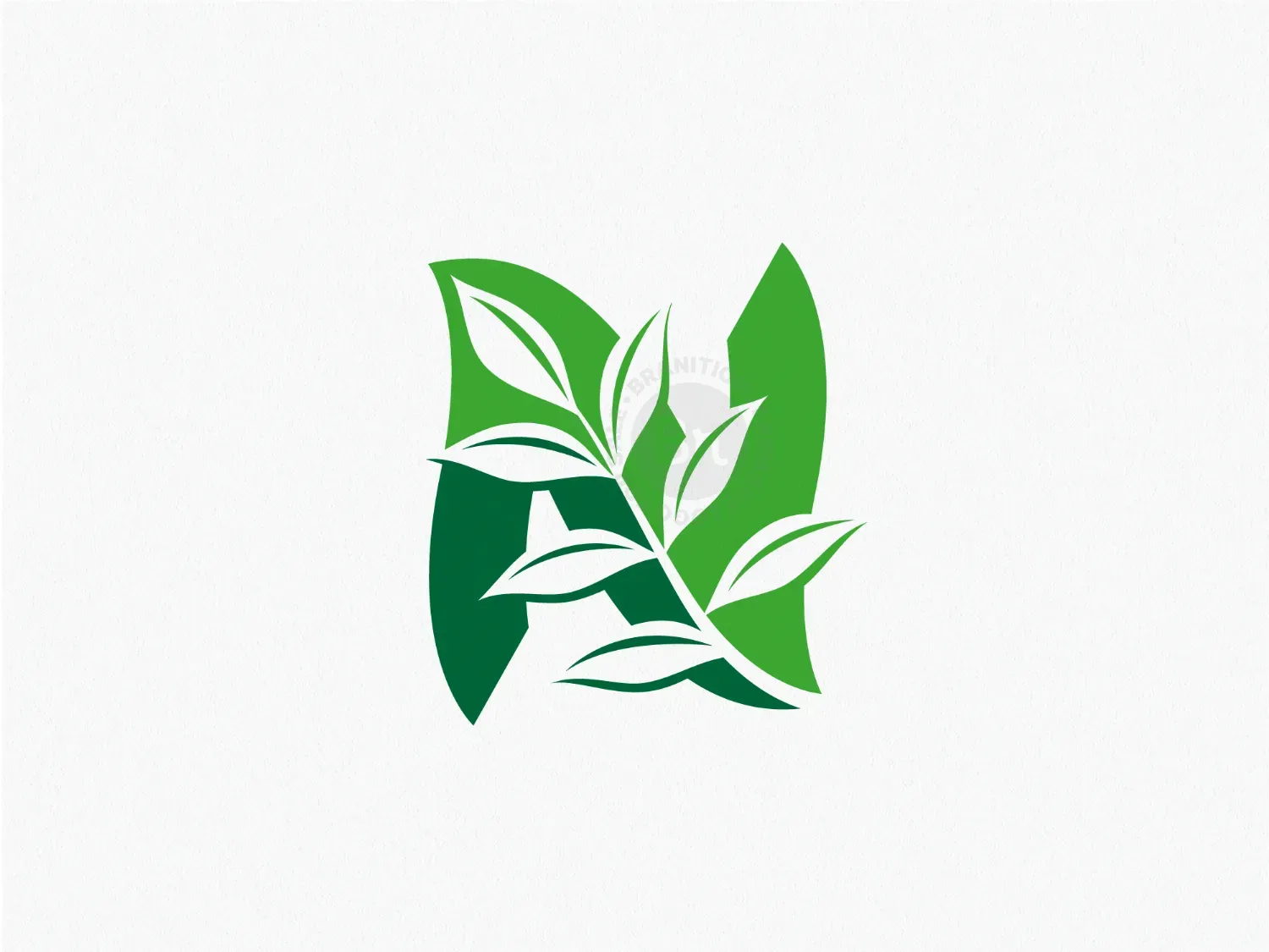 Natural Leaf Letter Z Logo Or Letter N Logo