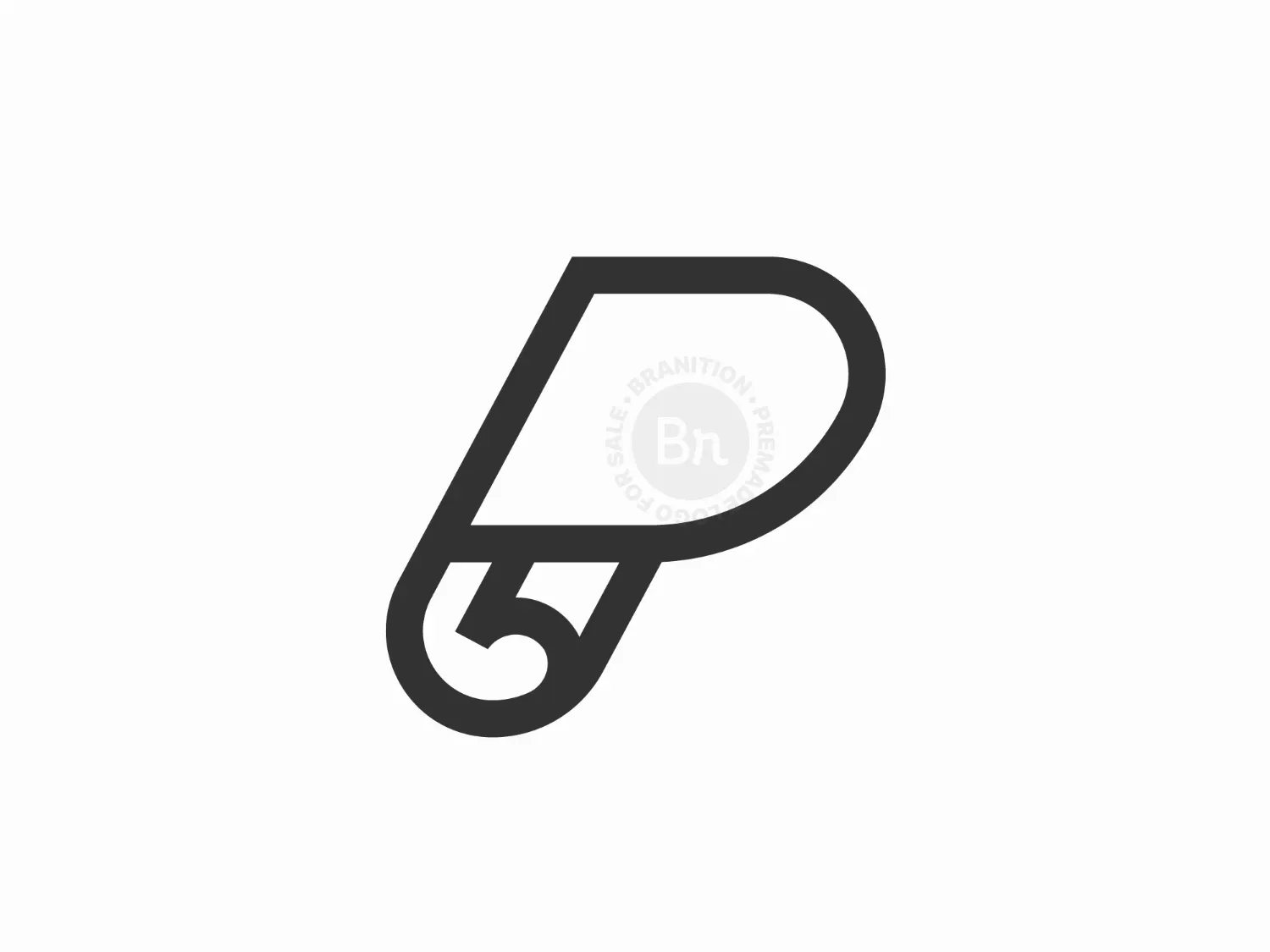 Letter P Paper Logo