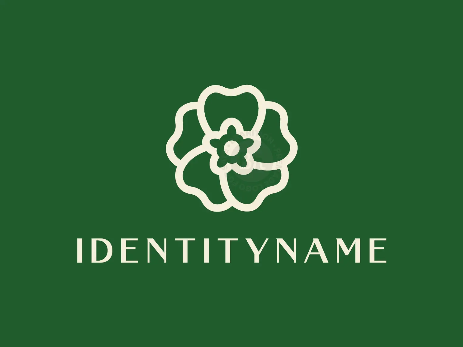 Dental Bloom Flower Minimalist Logo
