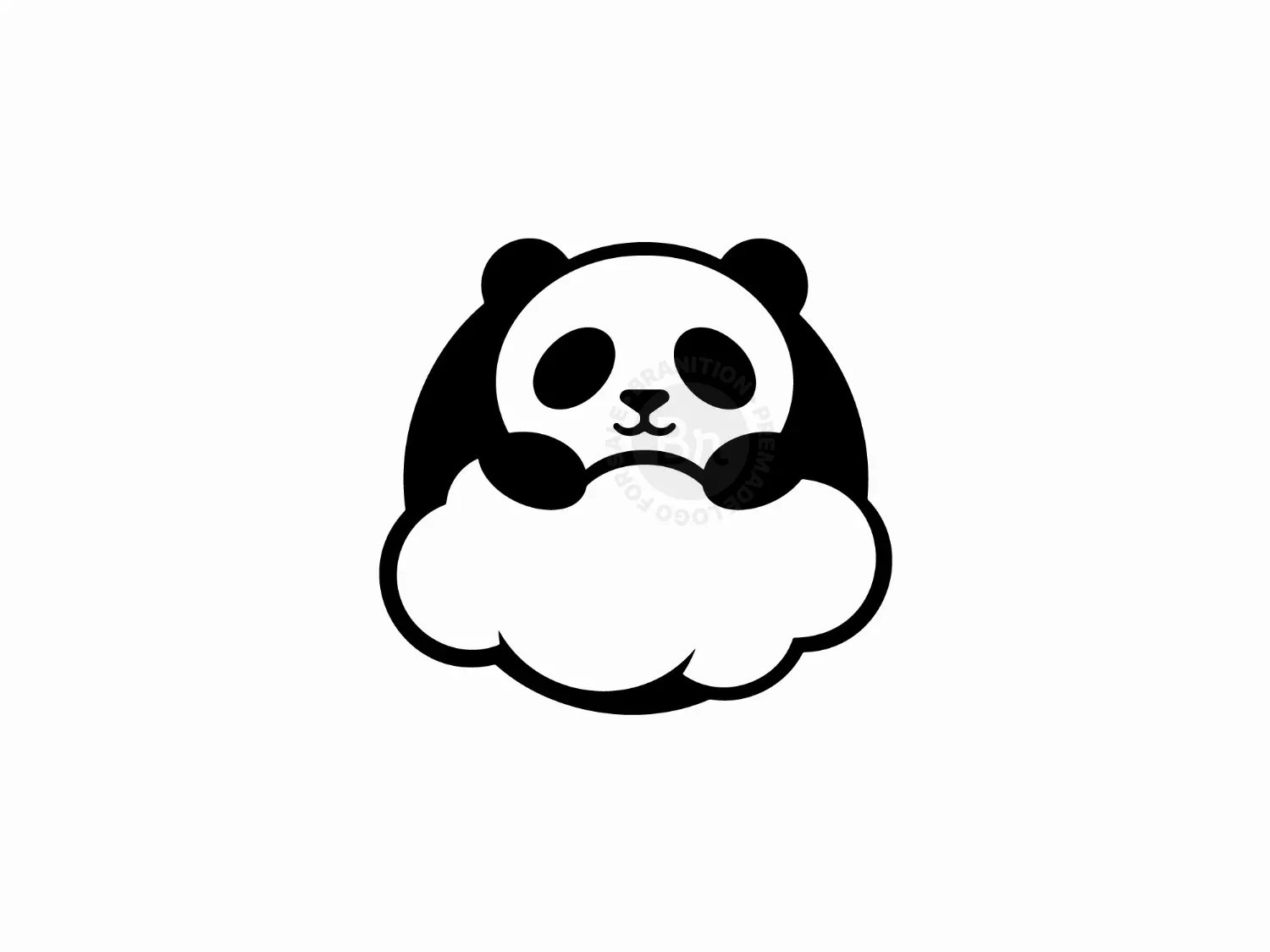 Playful Panda Cloud Logo