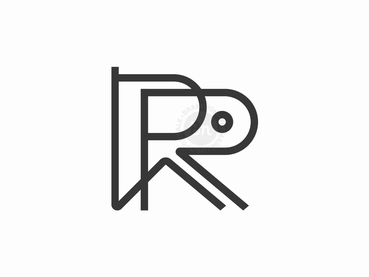 Letter PR Mountain Logo