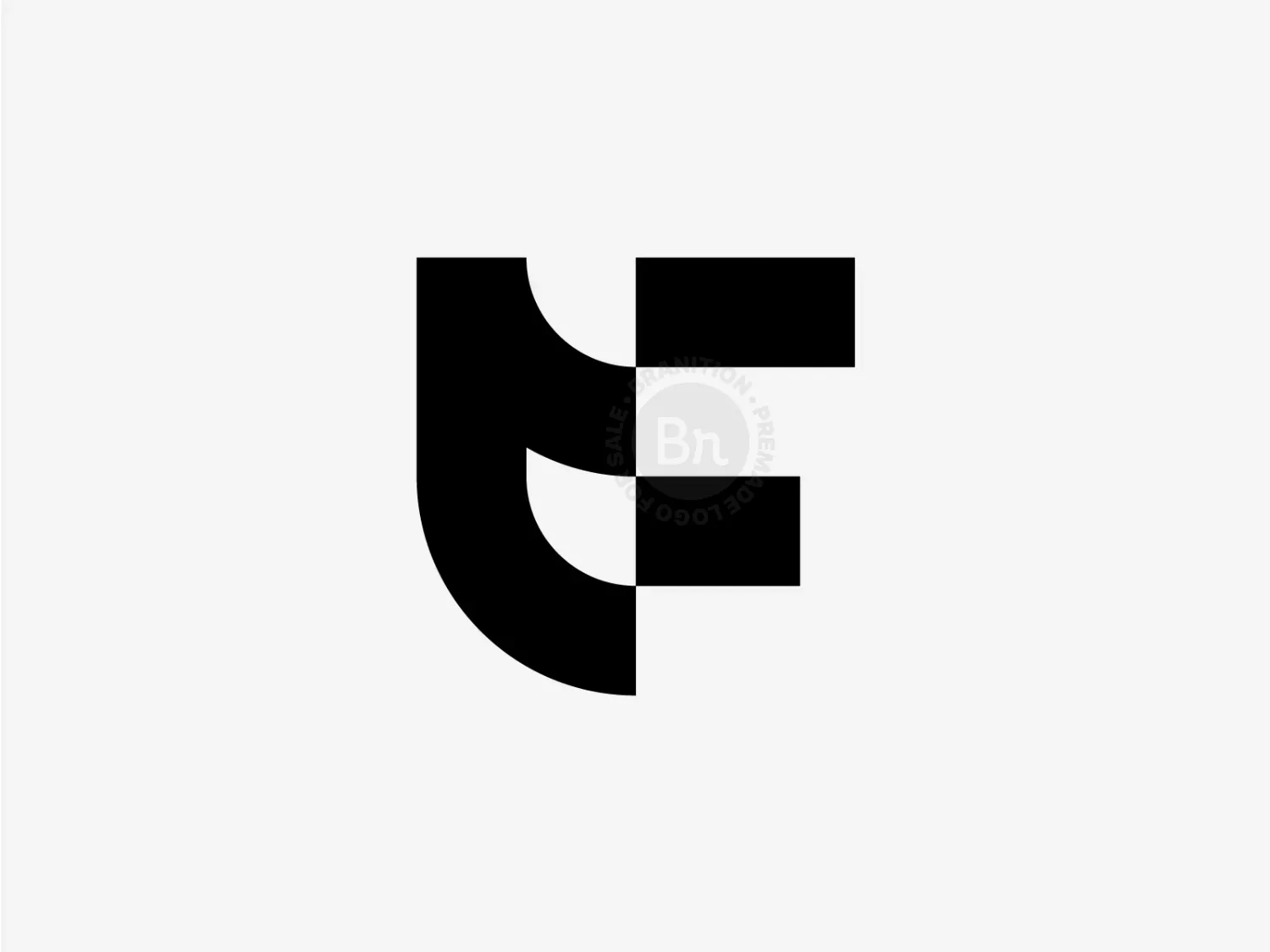 Minimal F Letter Logo // For Sale