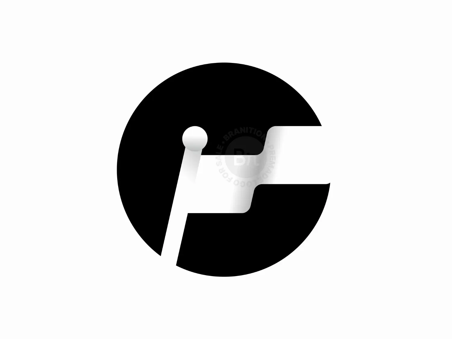 Letter C Simple Flag Logo