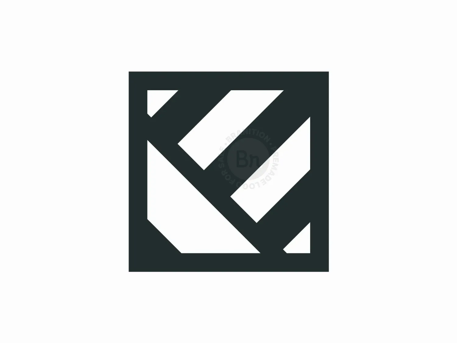 Minimalist Creative Square Pencil Logo