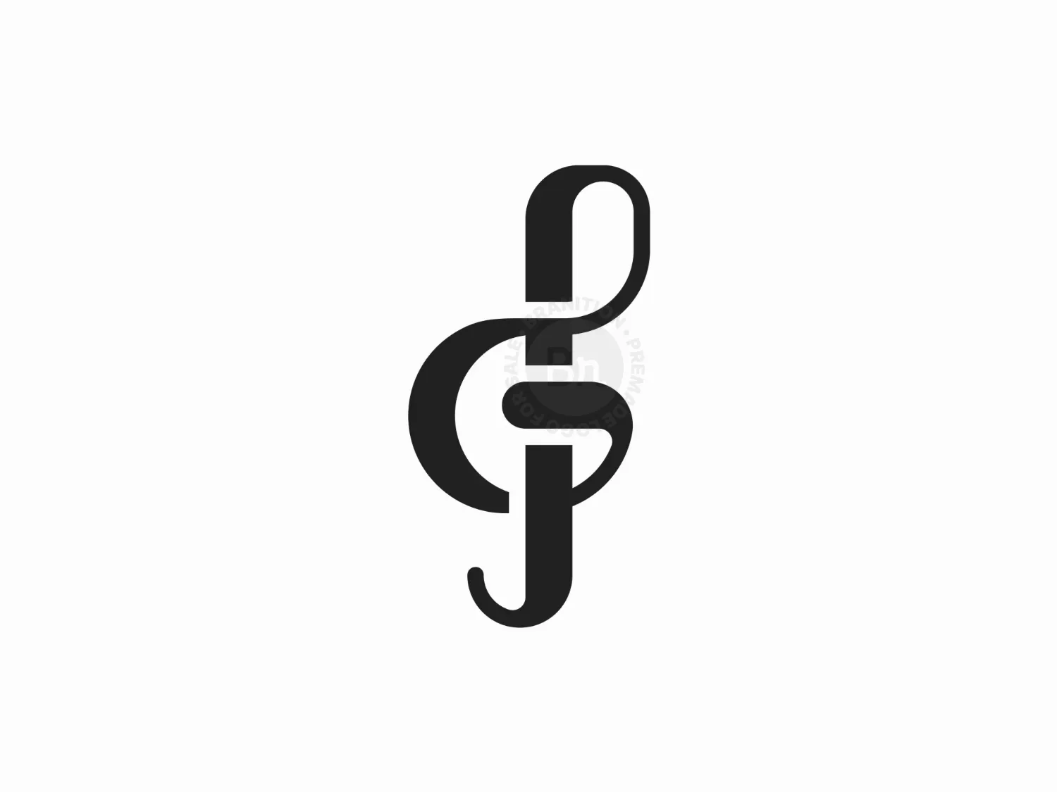Elegant Musical Note Logo Letter G