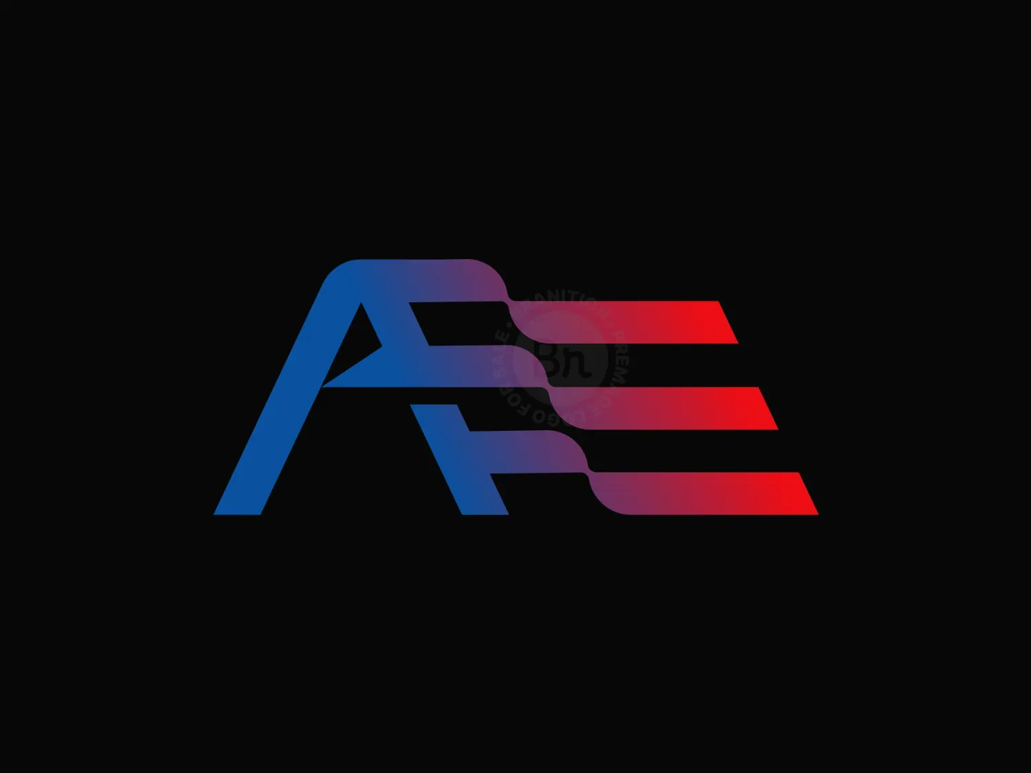 Letter A Waving Flag Logo