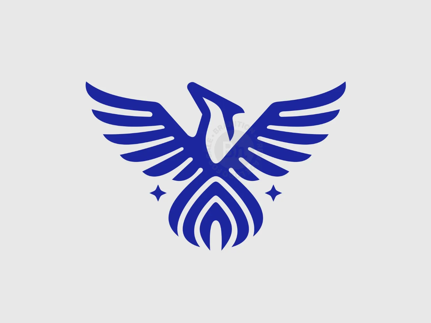 Phoenix Brave Bird Emblem Logo