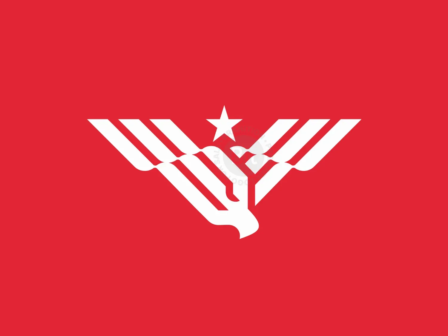 Eagle Flags With Star Logo