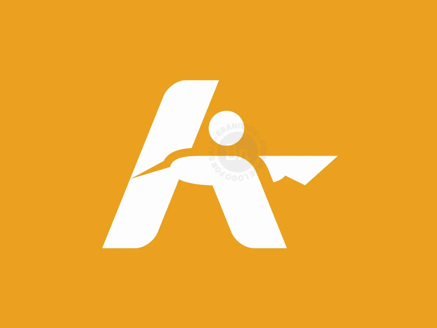 Letter A Flying Bird Logo