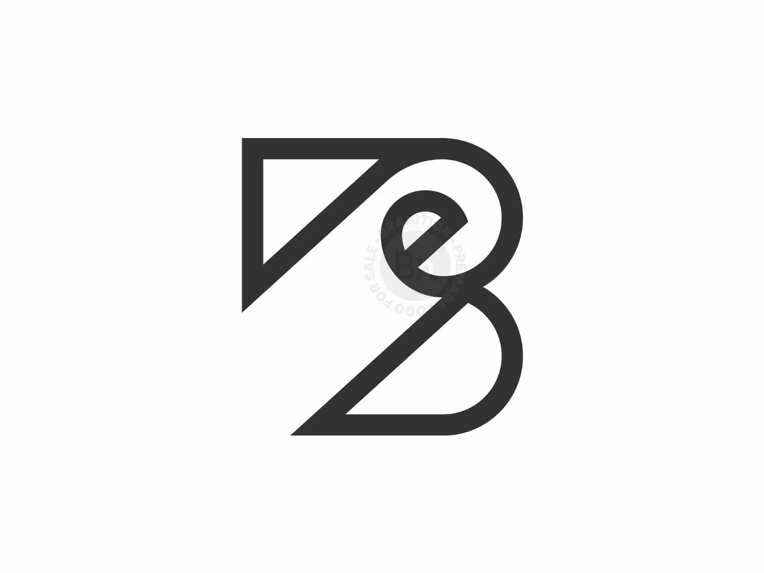 Letter B Paper Logo