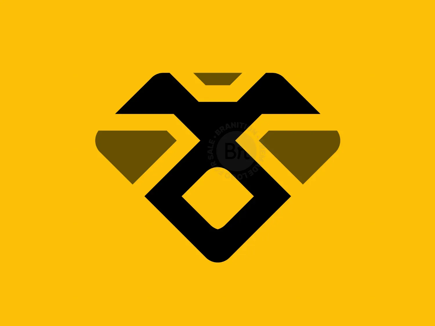 Tiger Face Diamond Abstract Logo