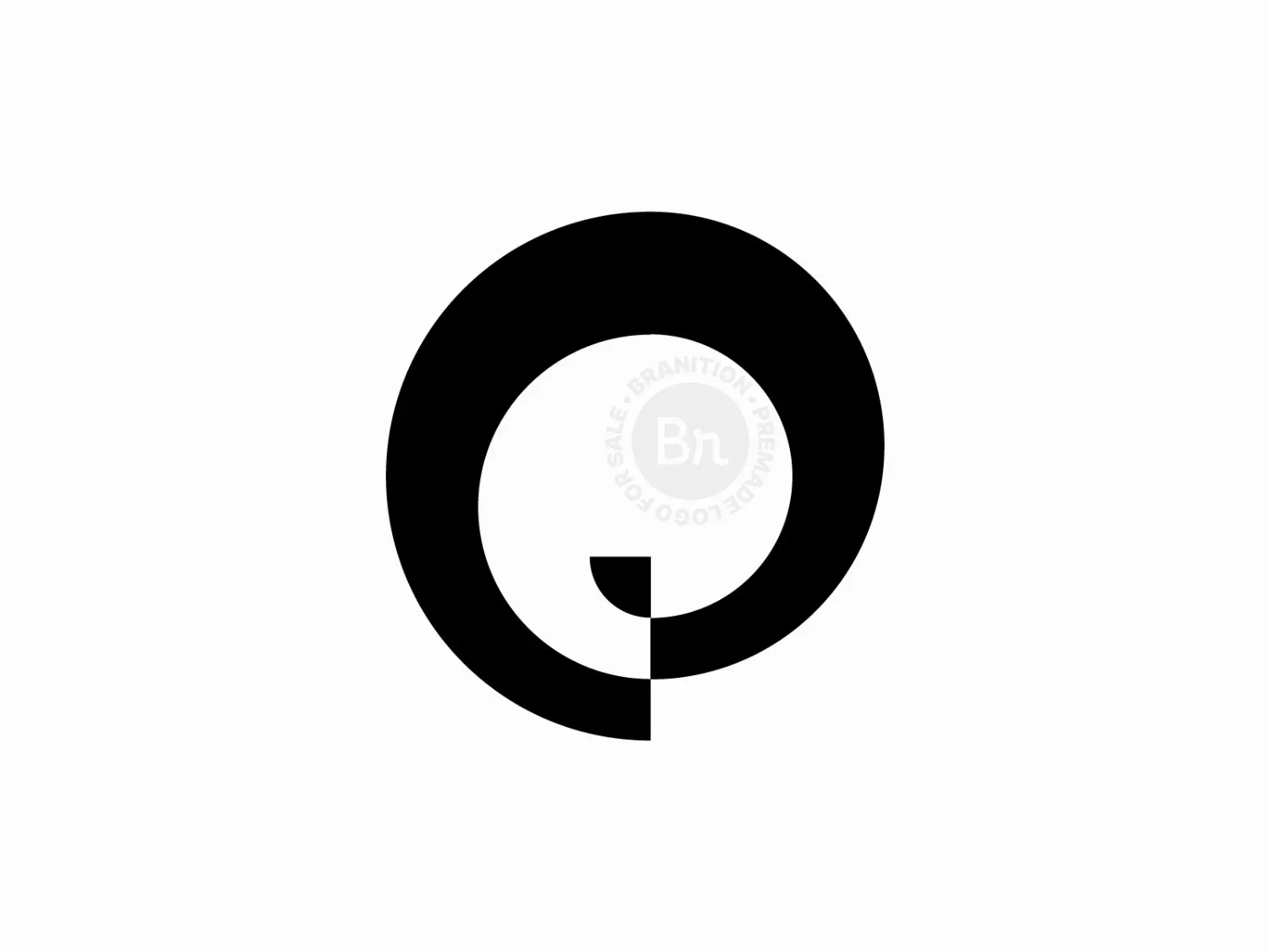 Geometric P Logo, Simple & Timeless Logo // For Sale