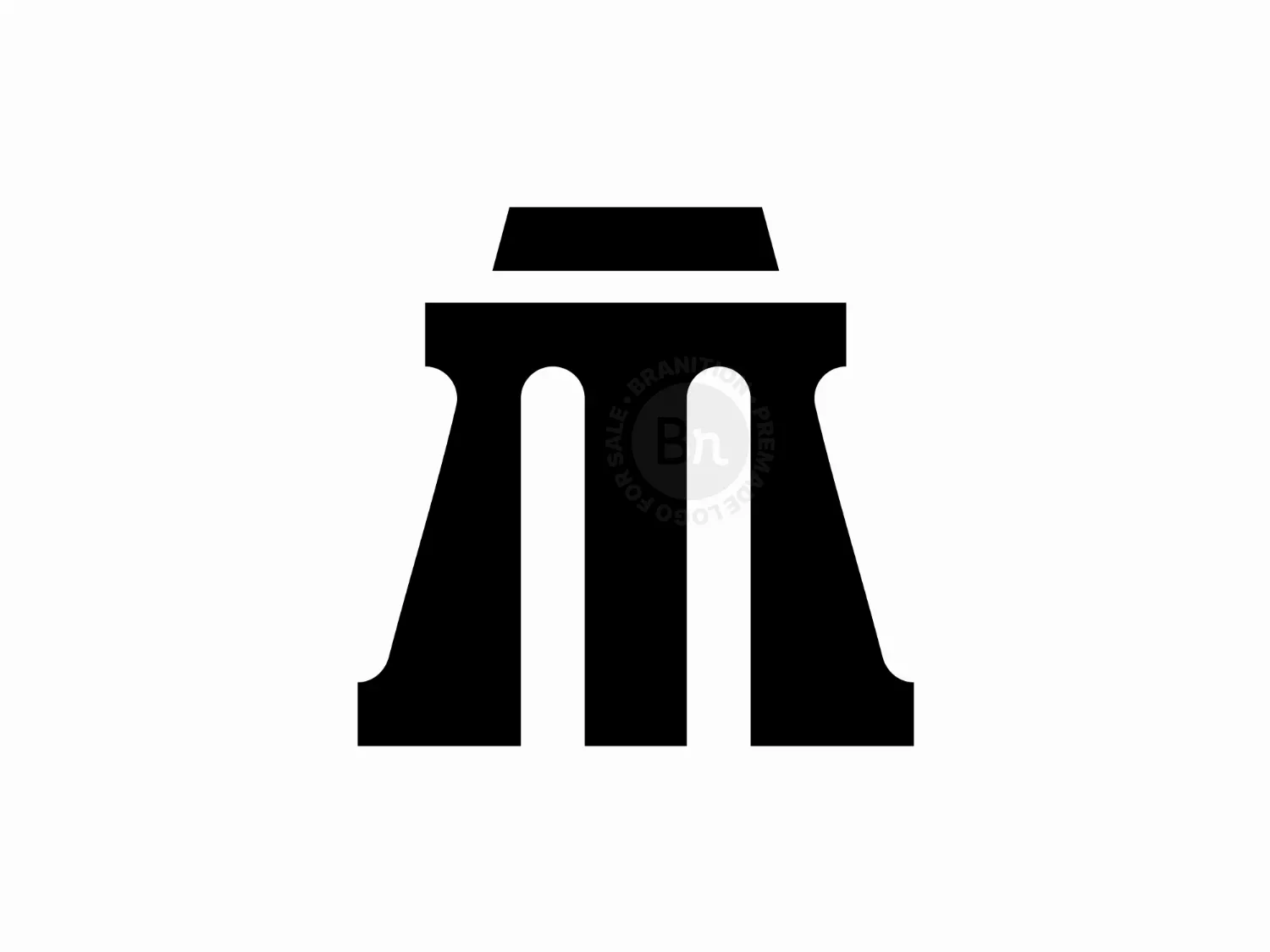 Letter A Or M Logo Of The Pillar Of Law