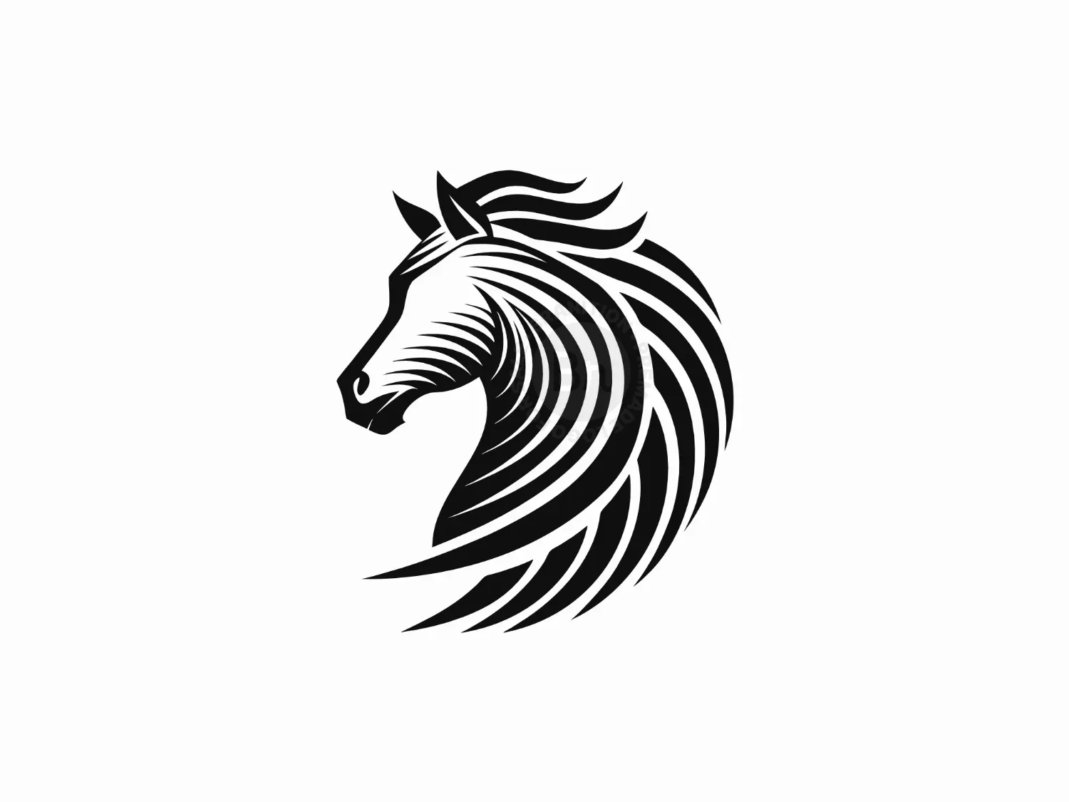 Horse Elegant Shape