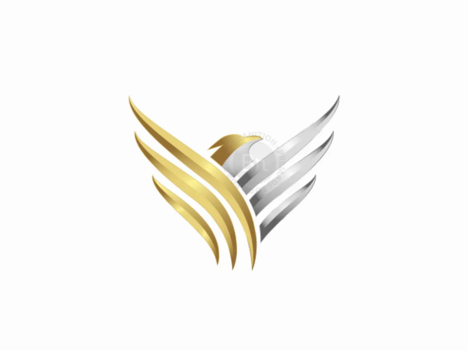 Golden Silver Eagle Phoenix Logo