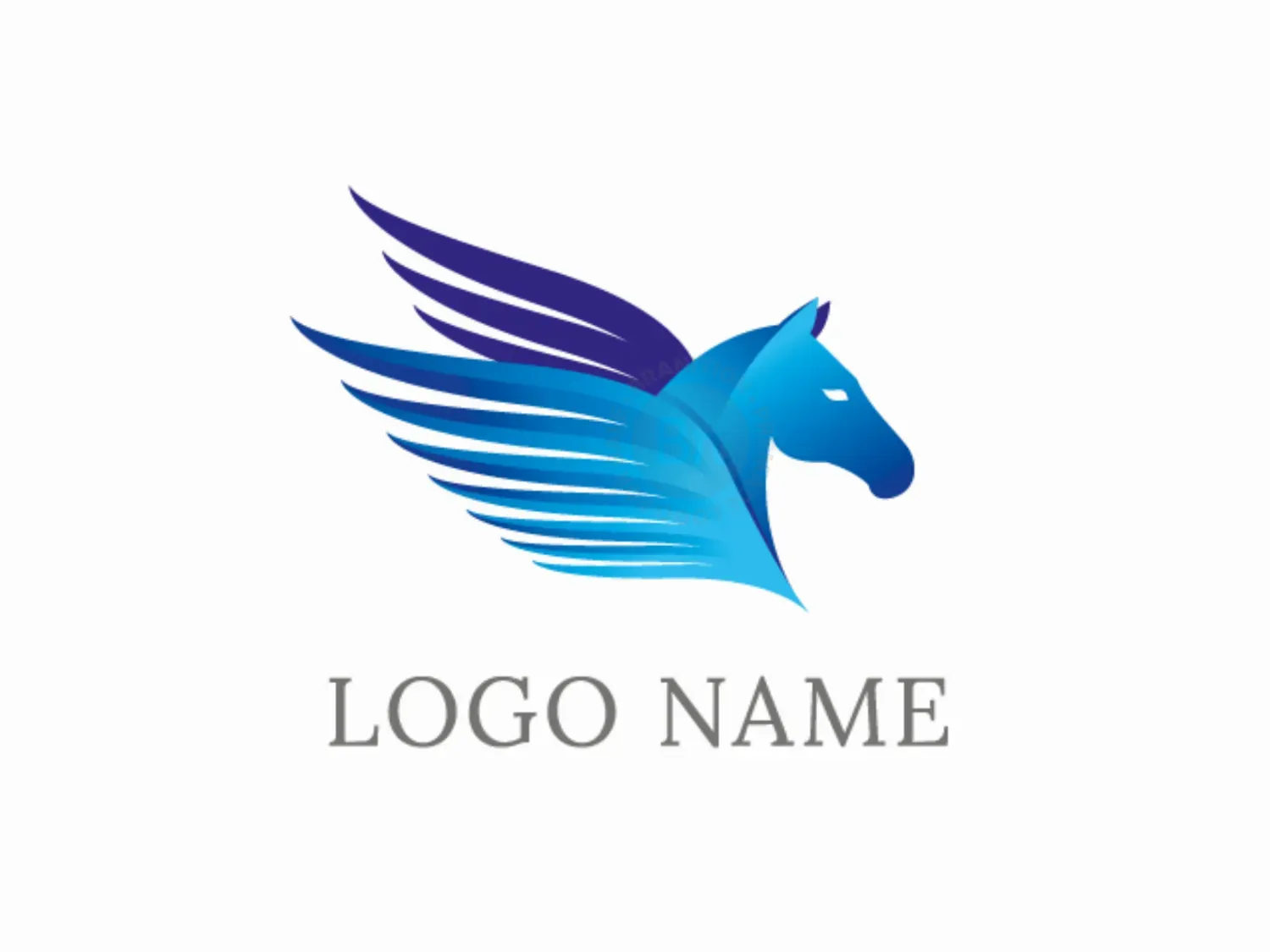 Winged Horse Pegasus Logo