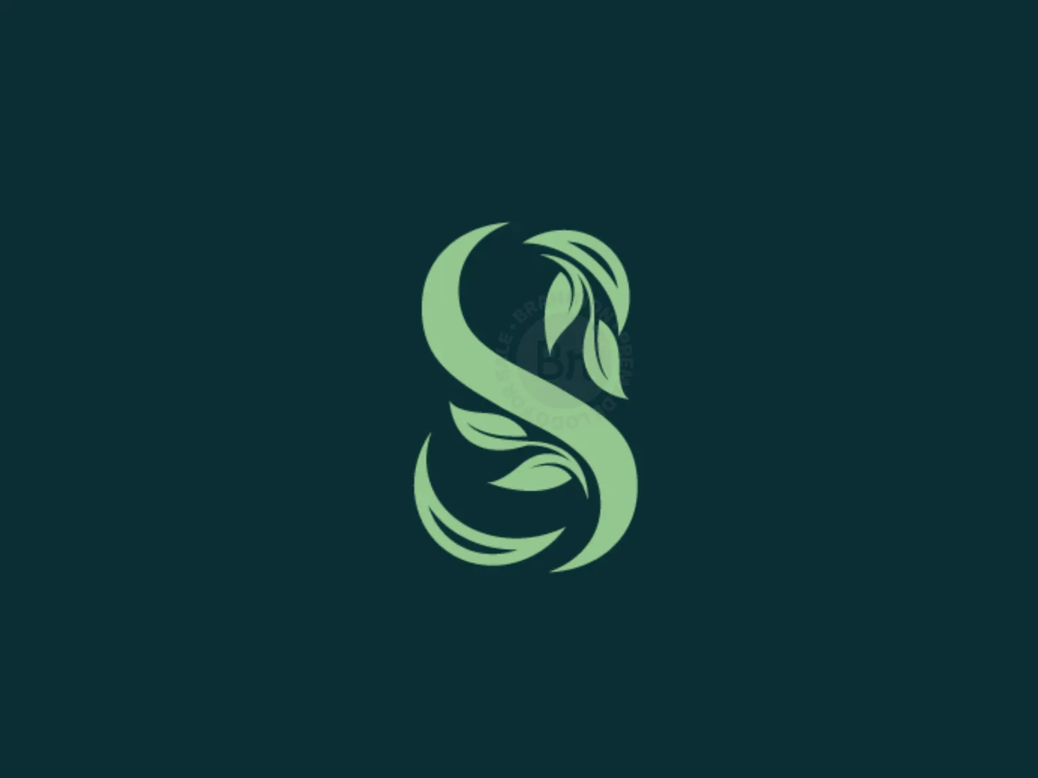 Leafy Letter S Logo