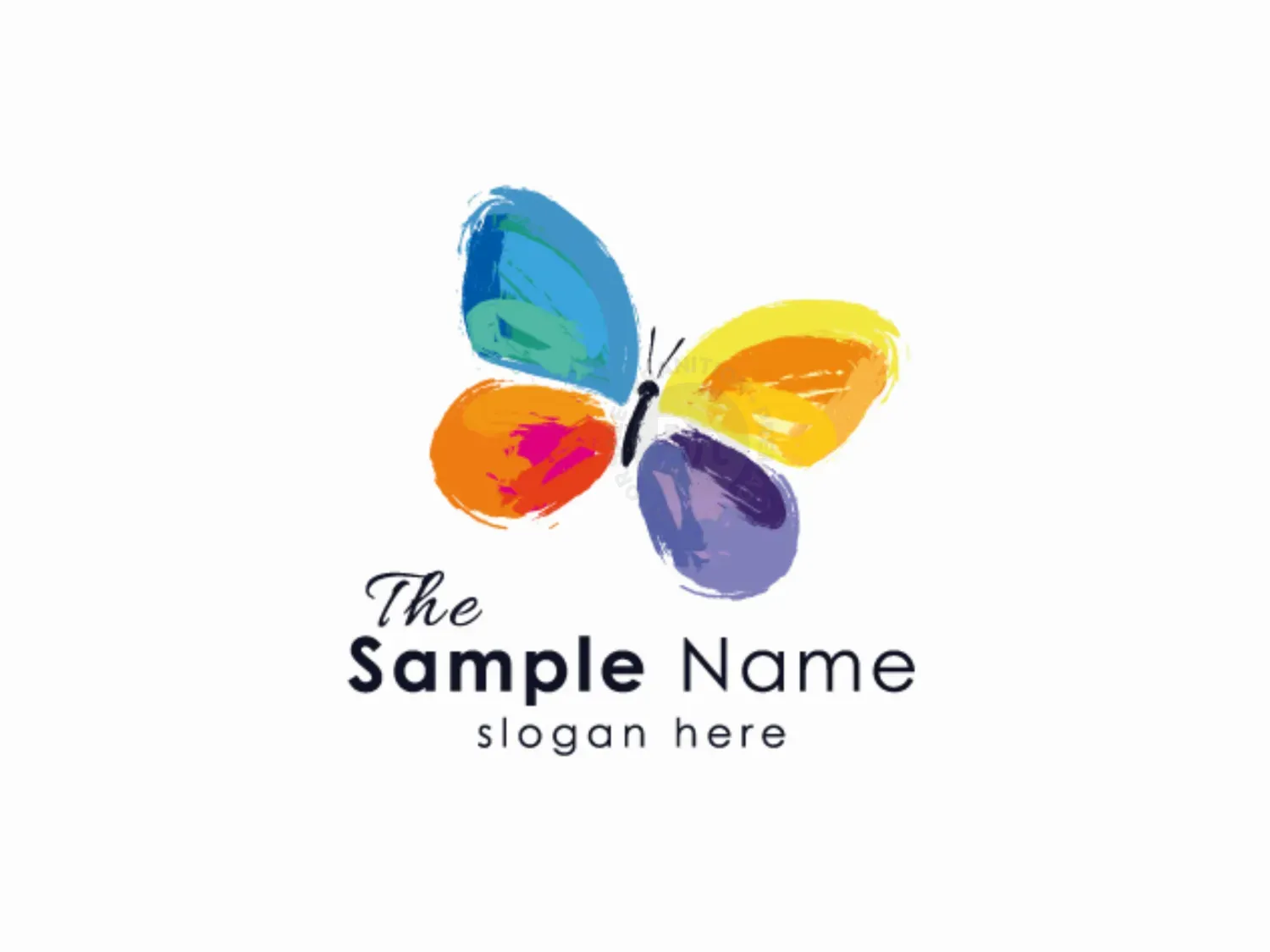 Colorful Creative Butterfly Logo