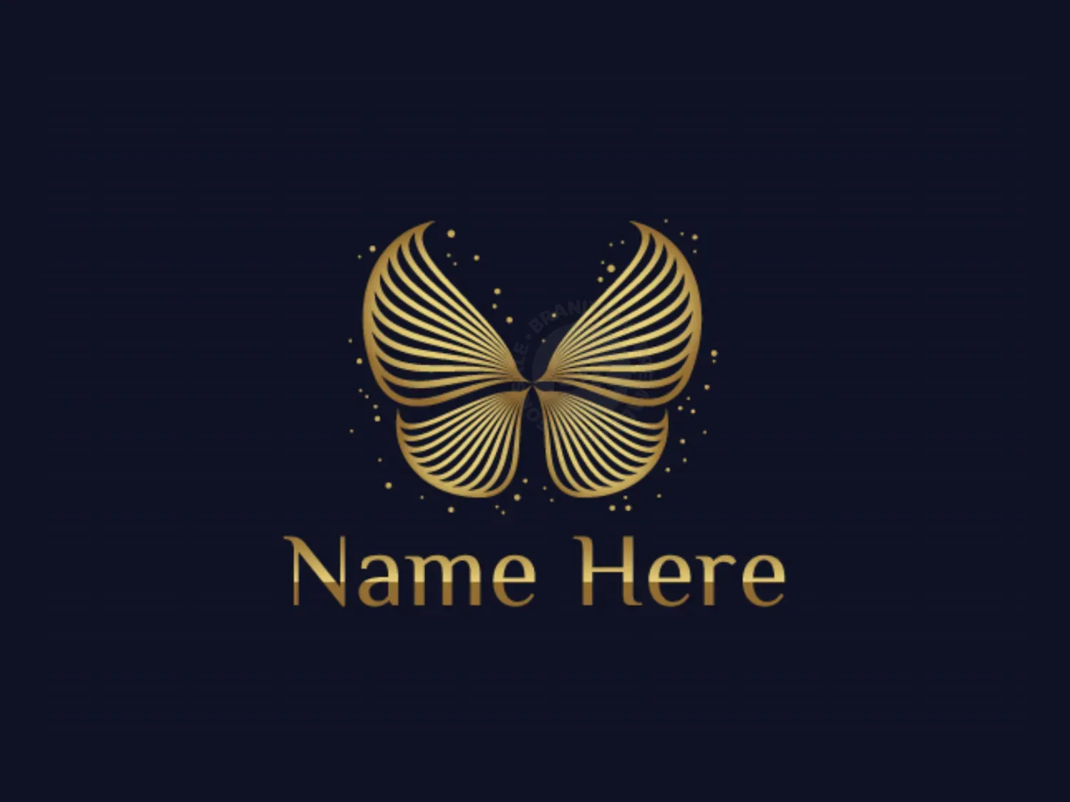 Luxury Butterfly Wing Logo