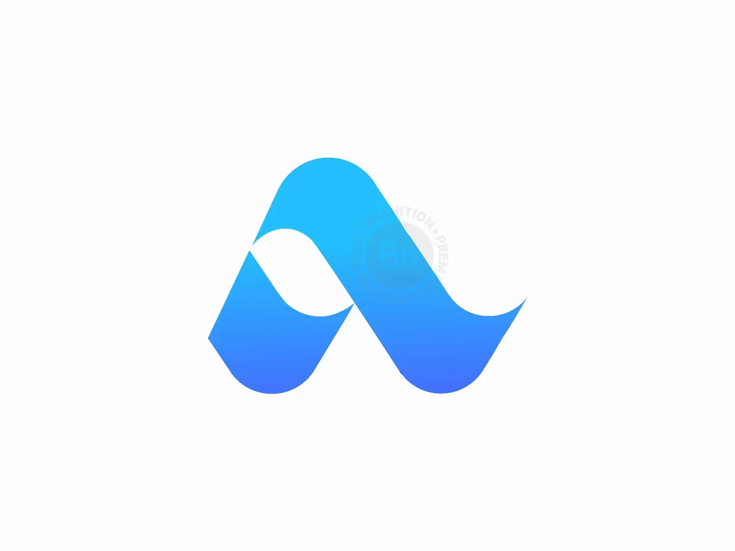 A Letter Wave Logo