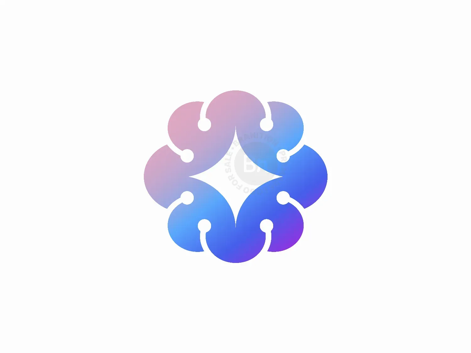 Colorful Brain Logo With Spark Symbol