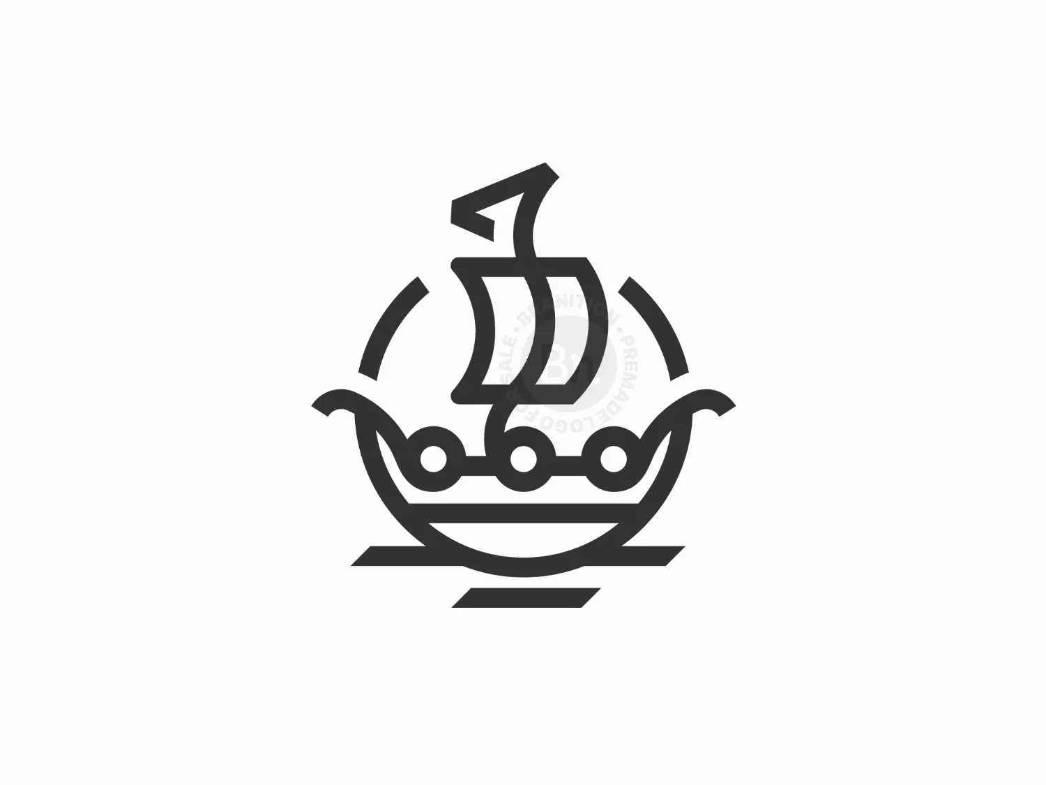 Pirates Viking Ship Logo