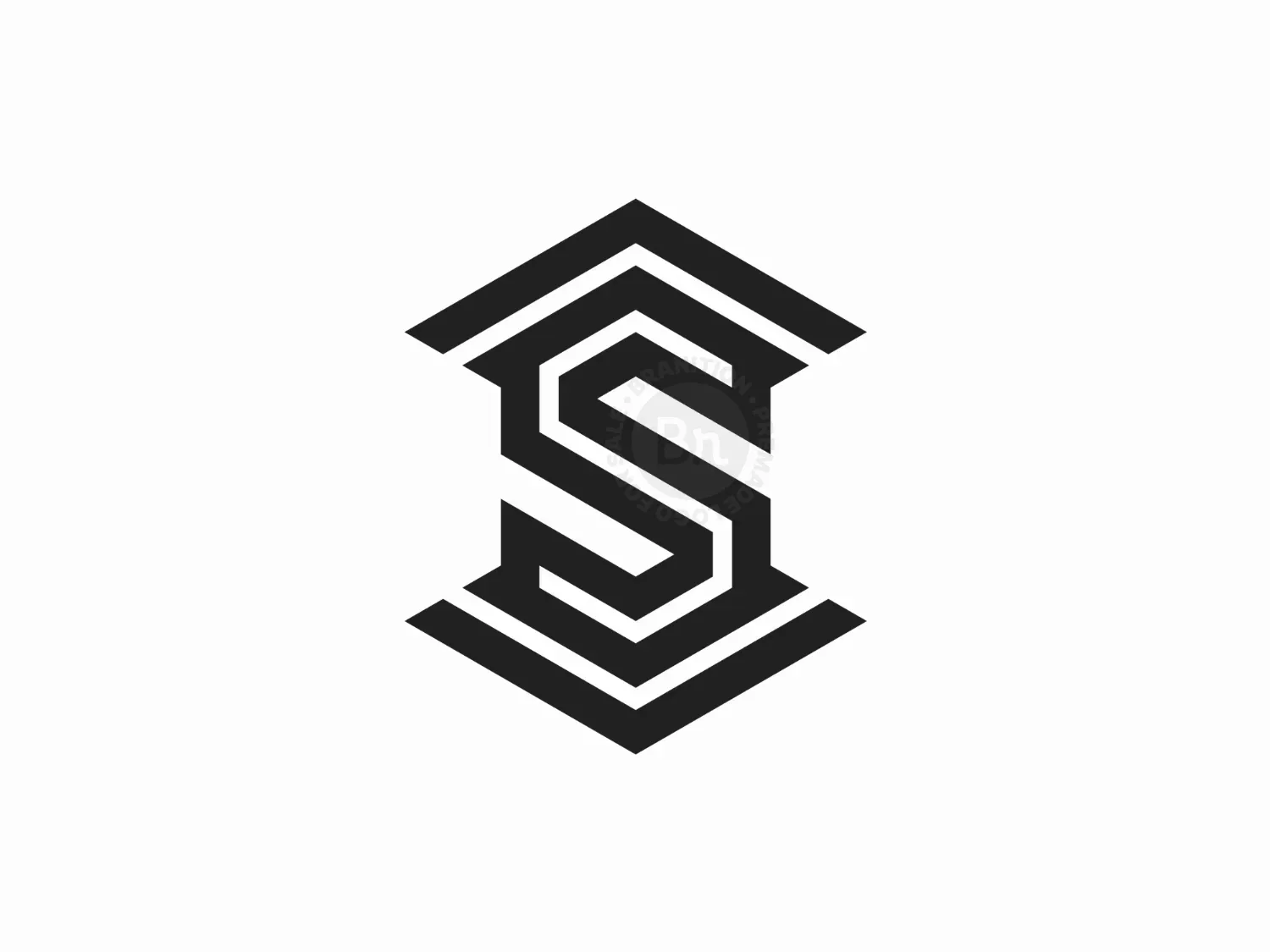 S Letter Solid Monument Logo