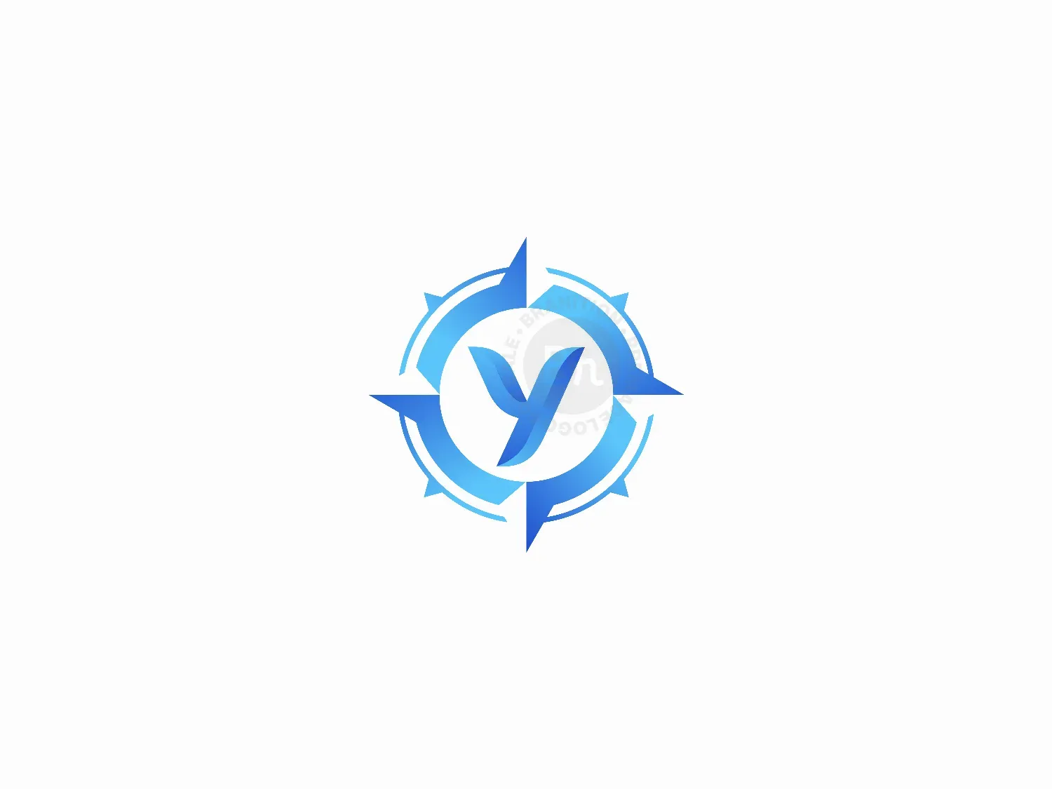 Letter Y Compass Logo