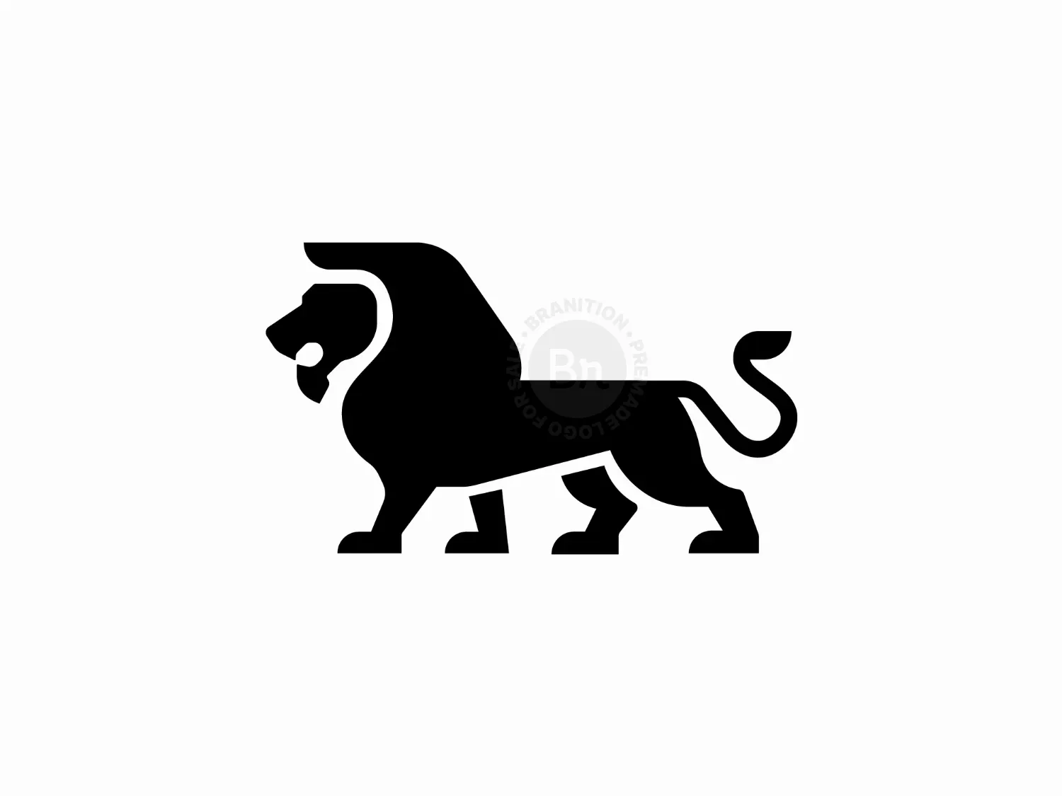 Geometric Lion Leadership Logo