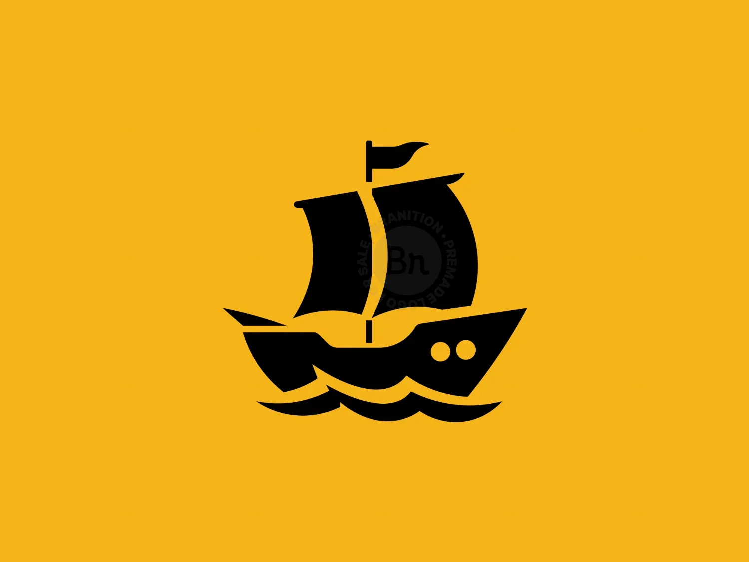Modern Sailing Boat Exploration Logo
