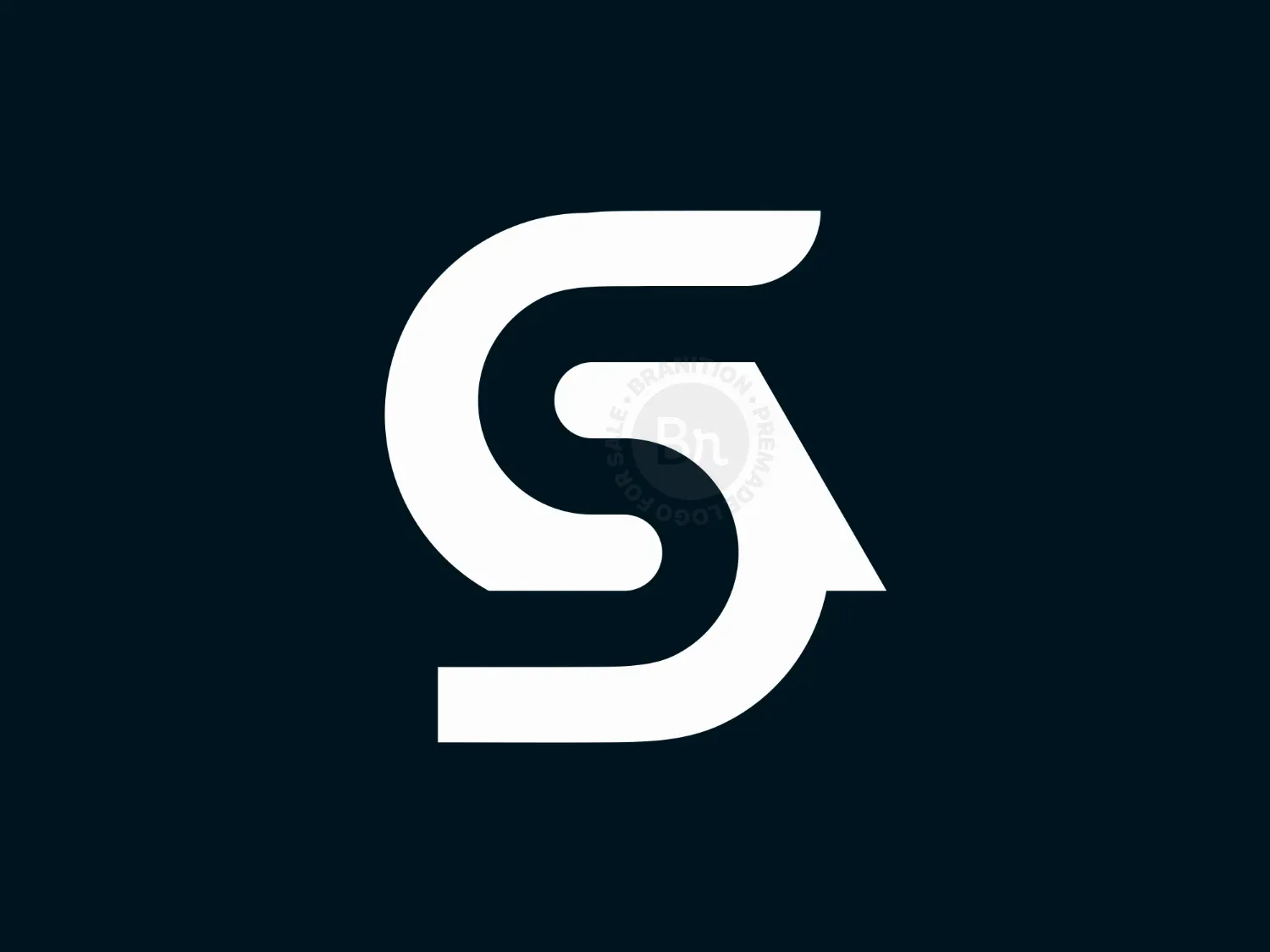 Man Head Letter S Or Dollar Logo