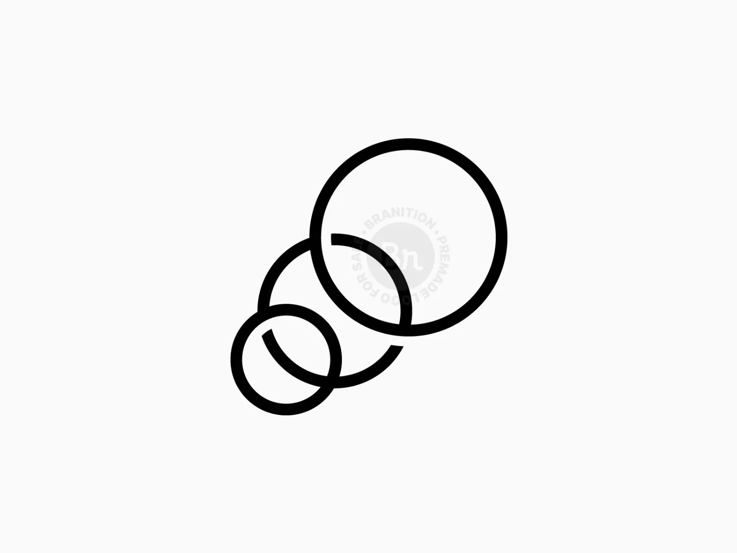 Abstract Connected Circle Logo // For Sale