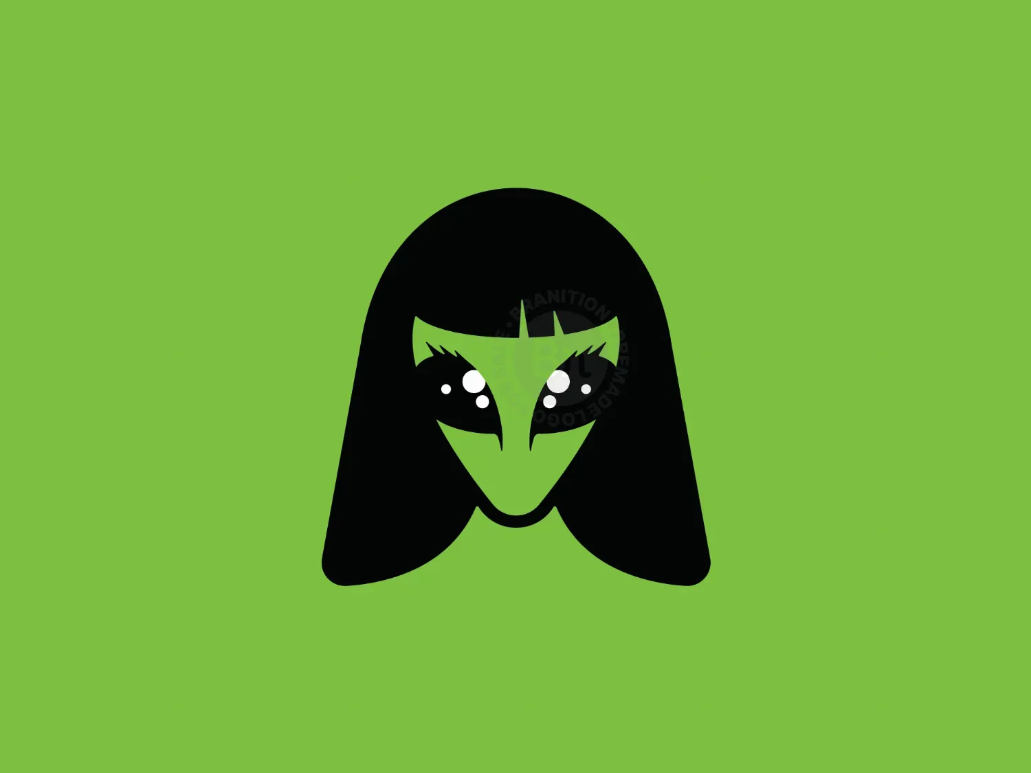 Alien Girl Or Cosmic Belle Logo
