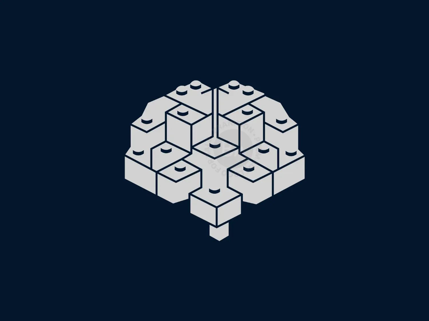 Innovation Blocks Brain Logo