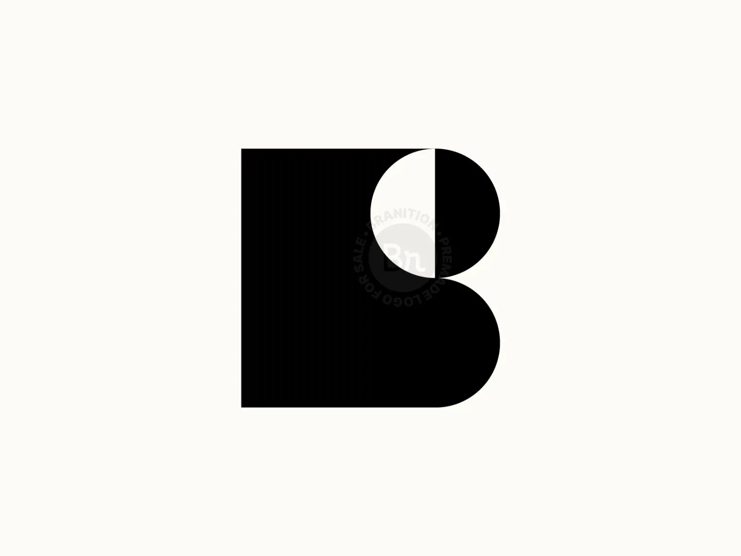 Abstract B Logo, Modern Letter B Monogram // For Sale