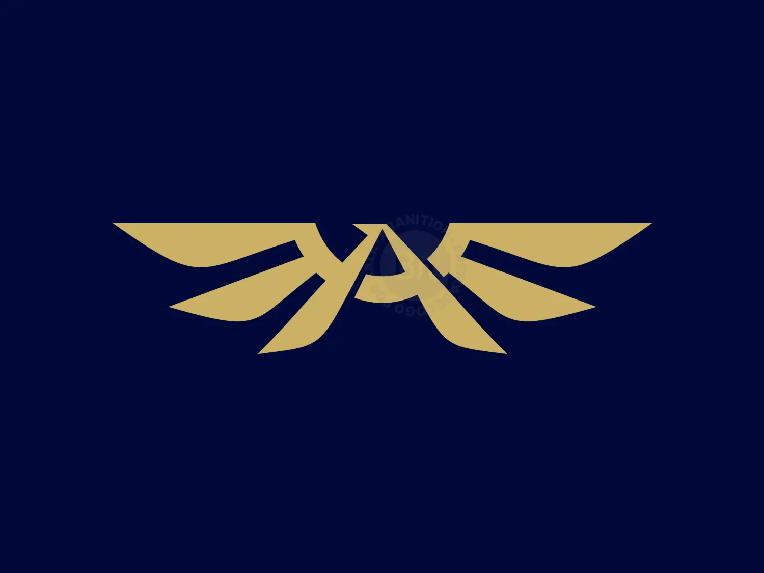 Letter A Wing Elegant Logo