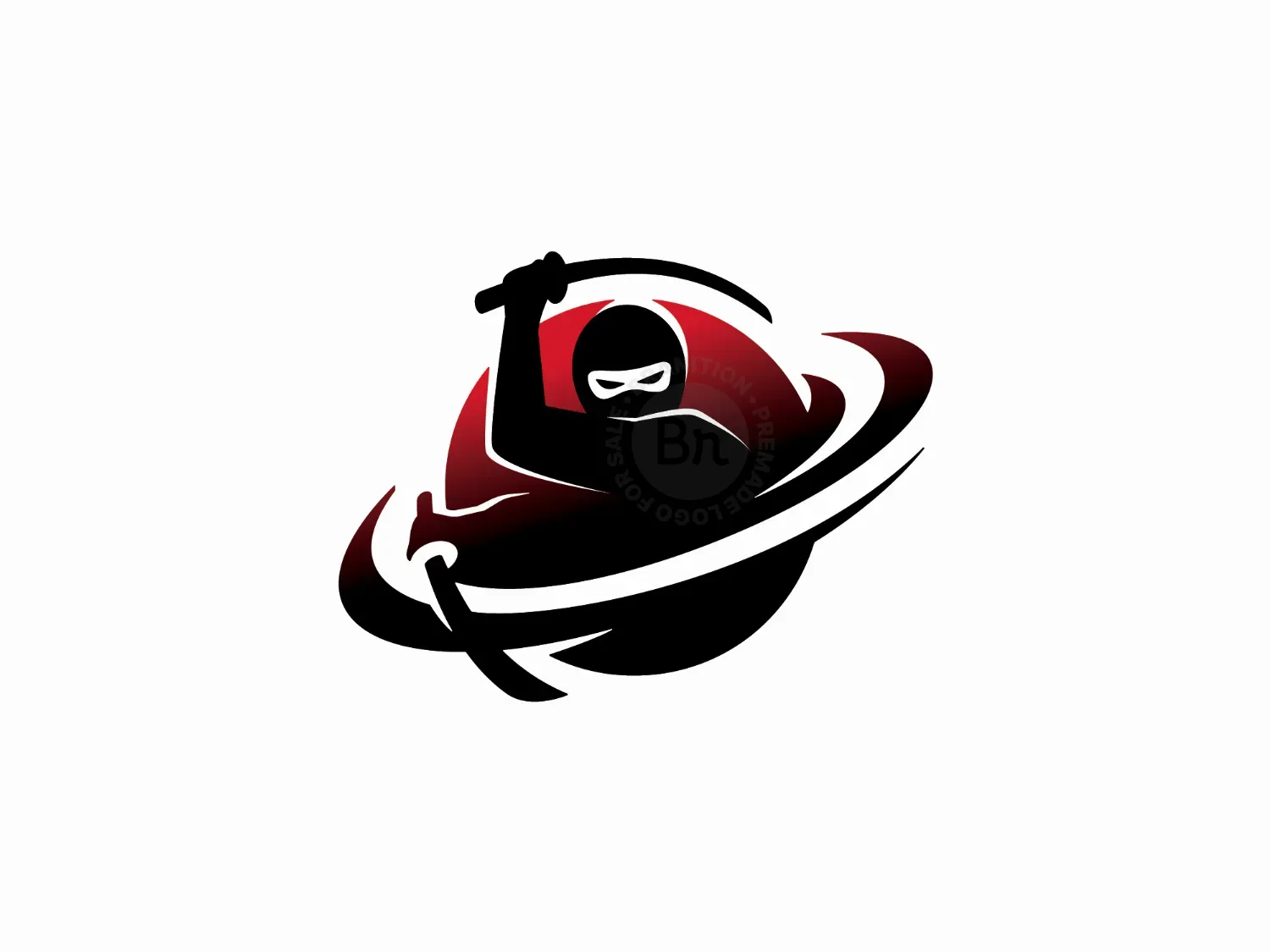 Ninja Orbit Or Planet Shinobi Logo