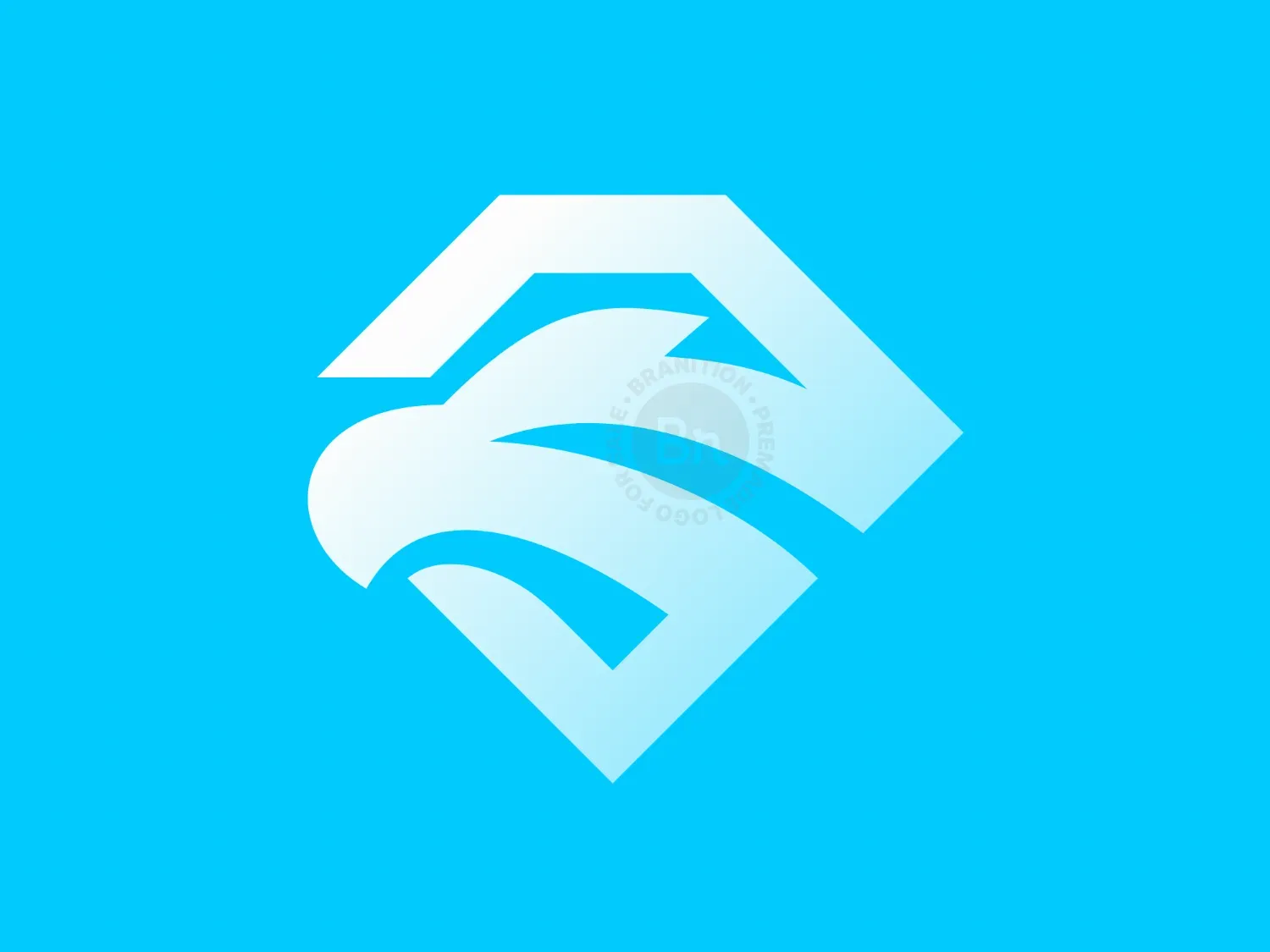 Simple Eagle Head Square Or Diamond Logo
