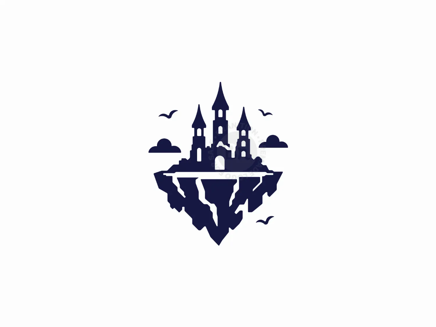 Floating Mystery Castle Island Logo