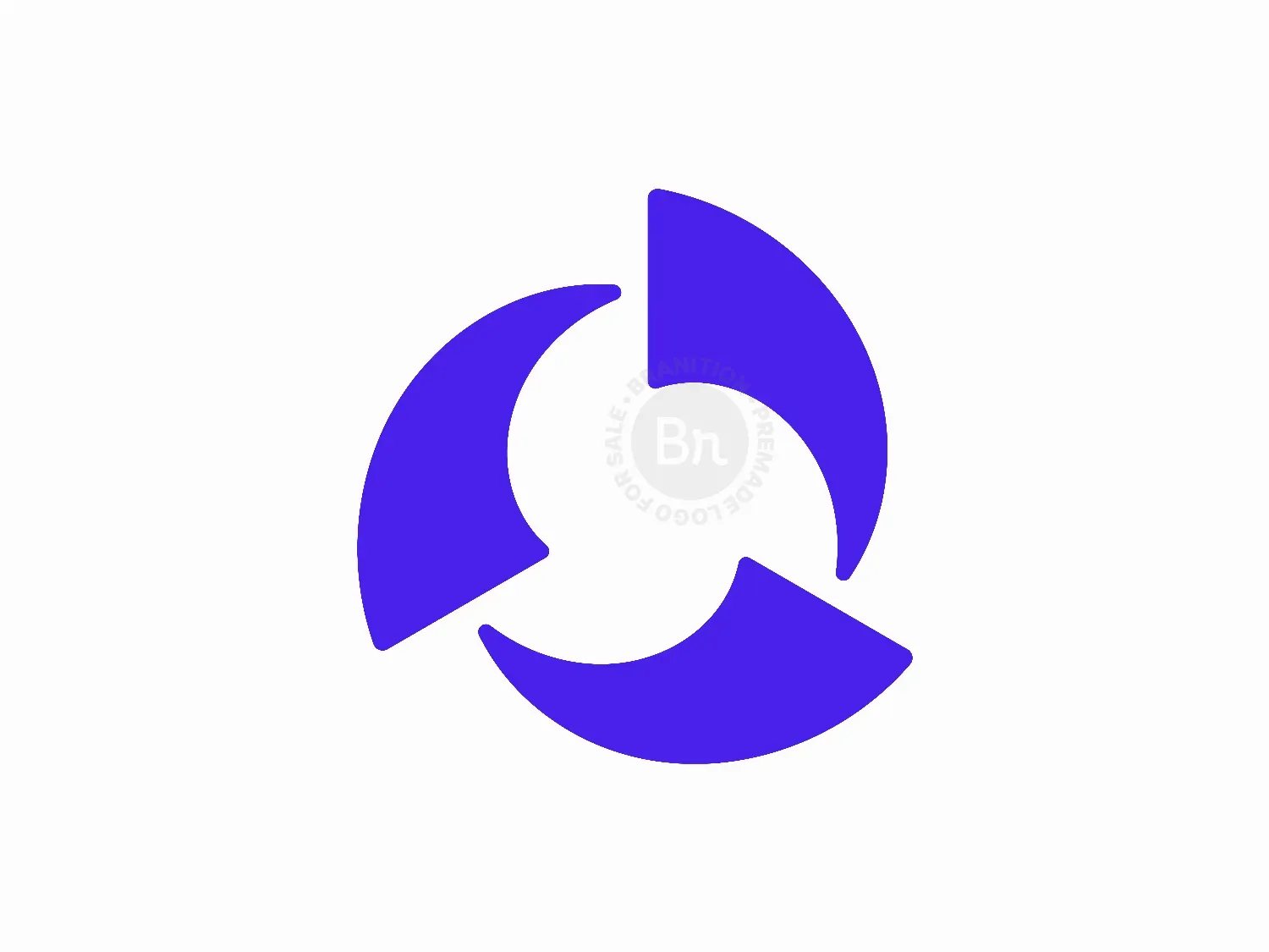 Abstract Pinwheel Loop Logo For Tech & Automation