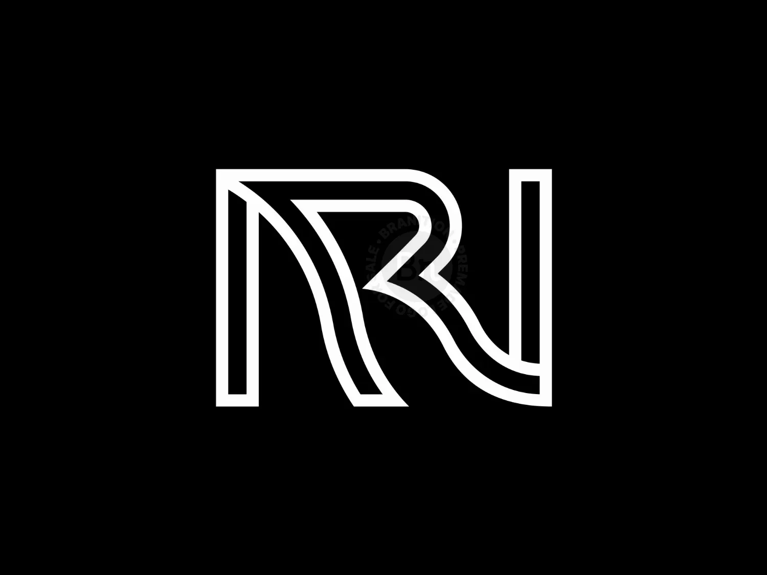 Luxury NR RN Monogram Logo