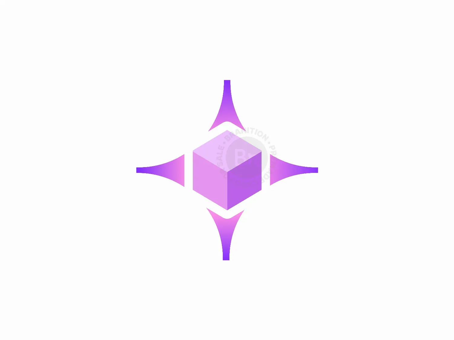 3d Cube Spark Logo Design