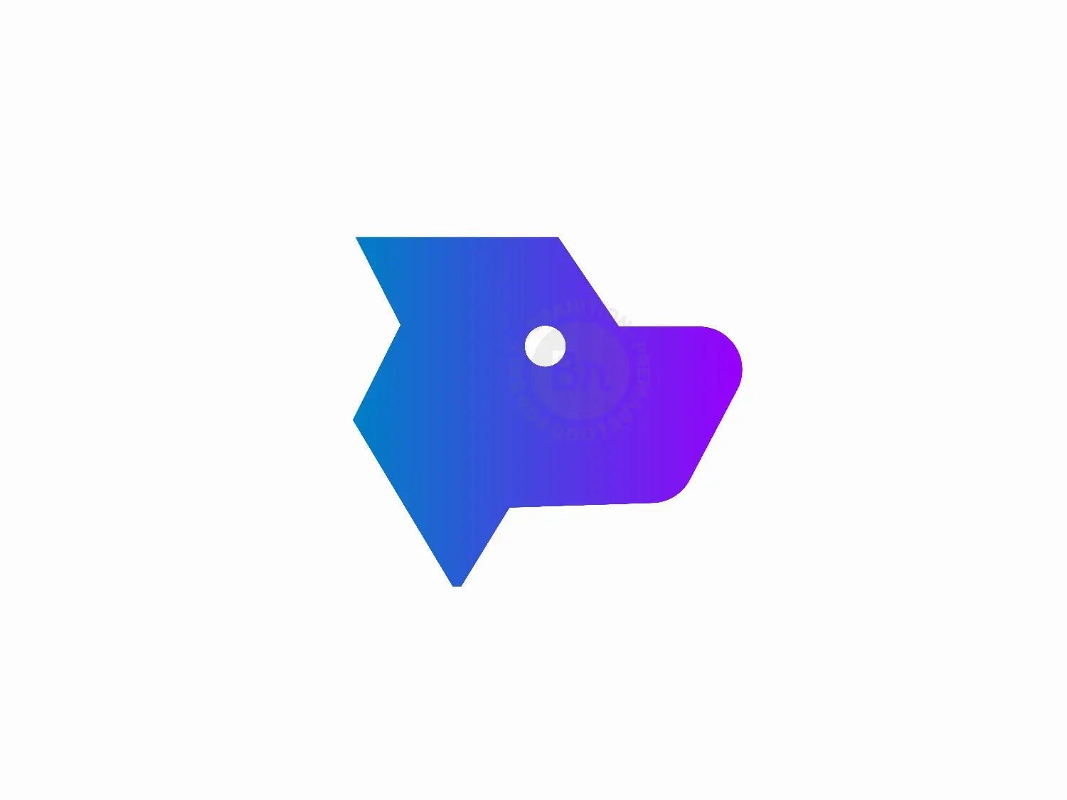 Geometric Dog Head Logo Design For Pet Brand