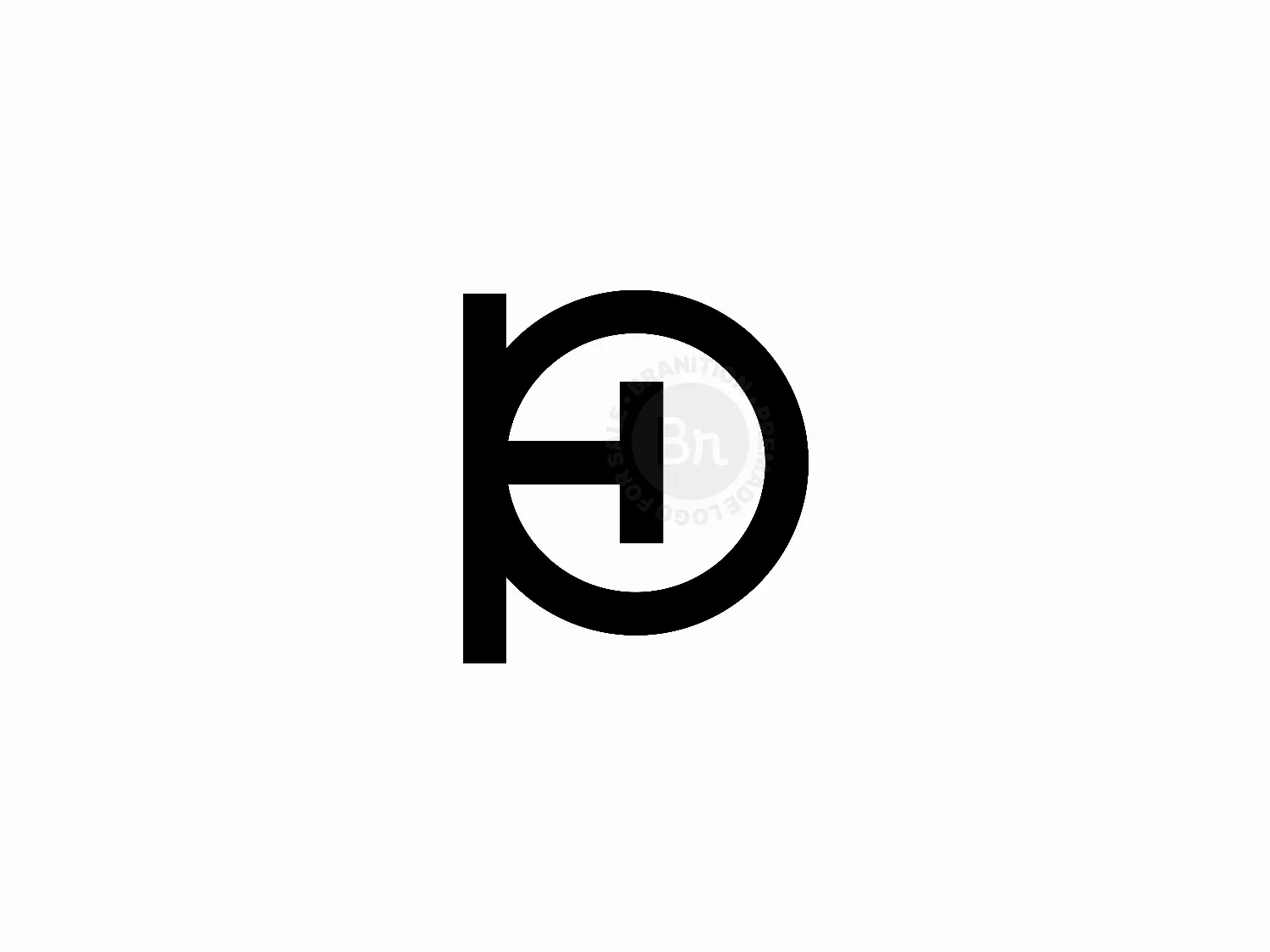 Unused PH , PH Logo, PH Logo Design , Letter HP Logo